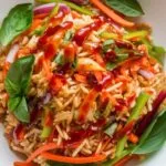 spicy thai basil rice salad