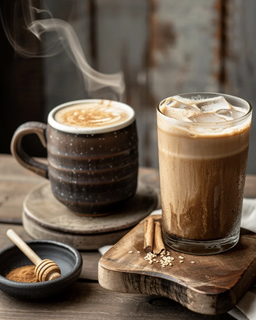 Smooth Velvety Tahini Coffee (Hot or Iced) 3 tahini coffee 3