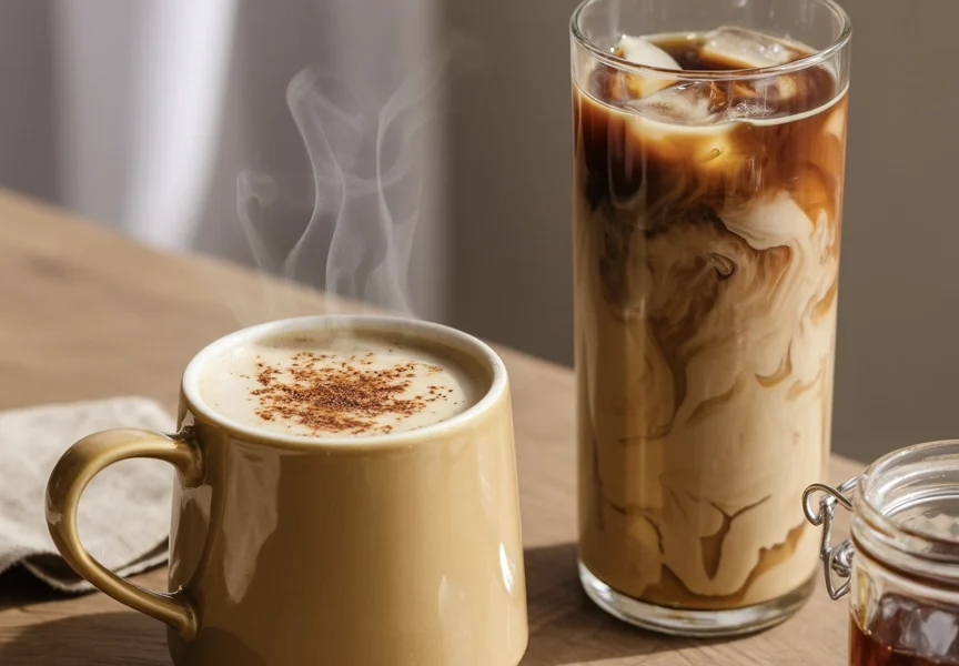 Smooth Velvety Tahini Coffee (Hot or Iced) 1 hot and iced tahini coffee