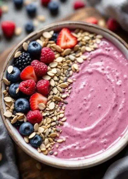 4 goddess glow smoothie bowl