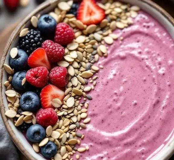 4 goddess glow smoothie bowl