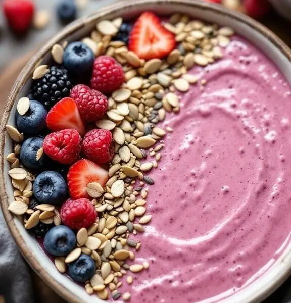 4 goddess glow smoothie bowl