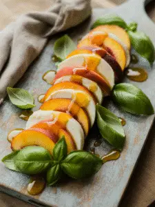 Peach caprese salad20