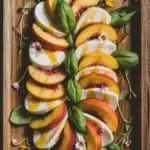 peach caprese salad