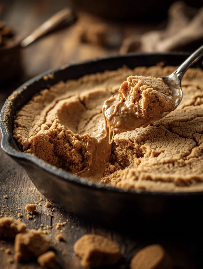 Viral Biscoff Cookie Dough Skillet (TikTok’s OG Melty Dessert 2 bicsoff cookie dough 2