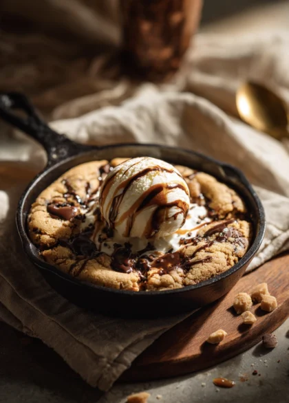 biscoff cookie dough skillet