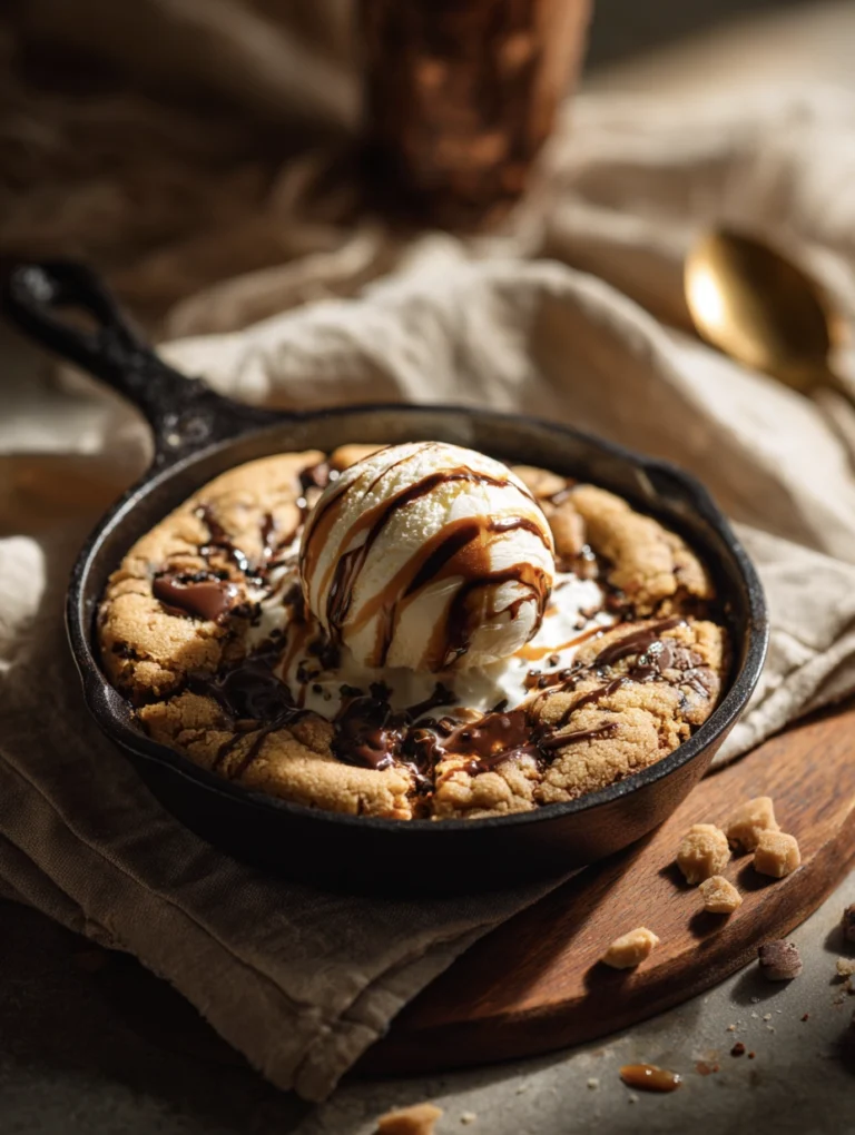 biscoff cookie dough skillet