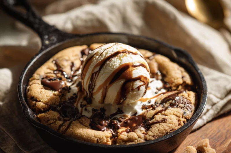 biscoff cookie dough skillet