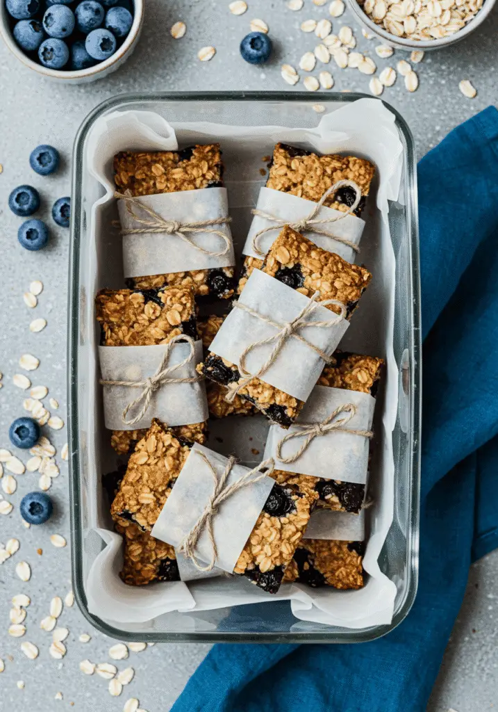 Blueberry Honey Oat Breakfast Bars 4 blueberry oat bar 11