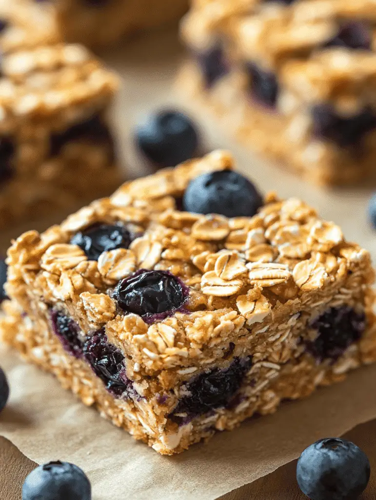 Blueberry Honey Oat Breakfast Bars 3 blueberry oat bar 21
