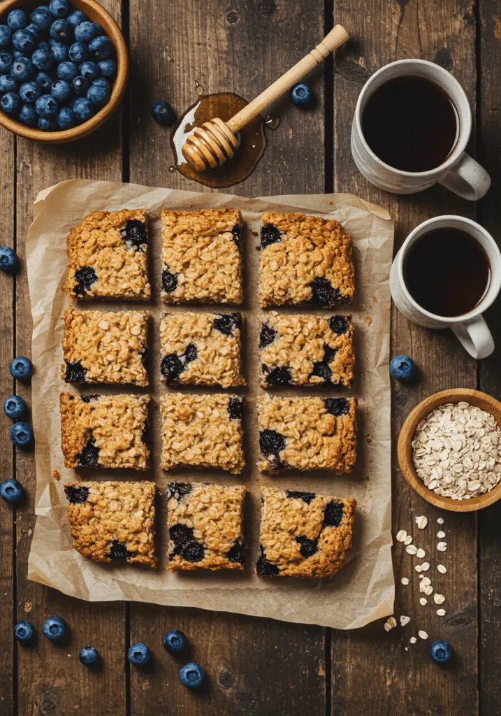 Blueberry Honey Oat Breakfast Bars 6 blueberry oat bar 7 1