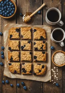 blueberry honey oat breakfast bars