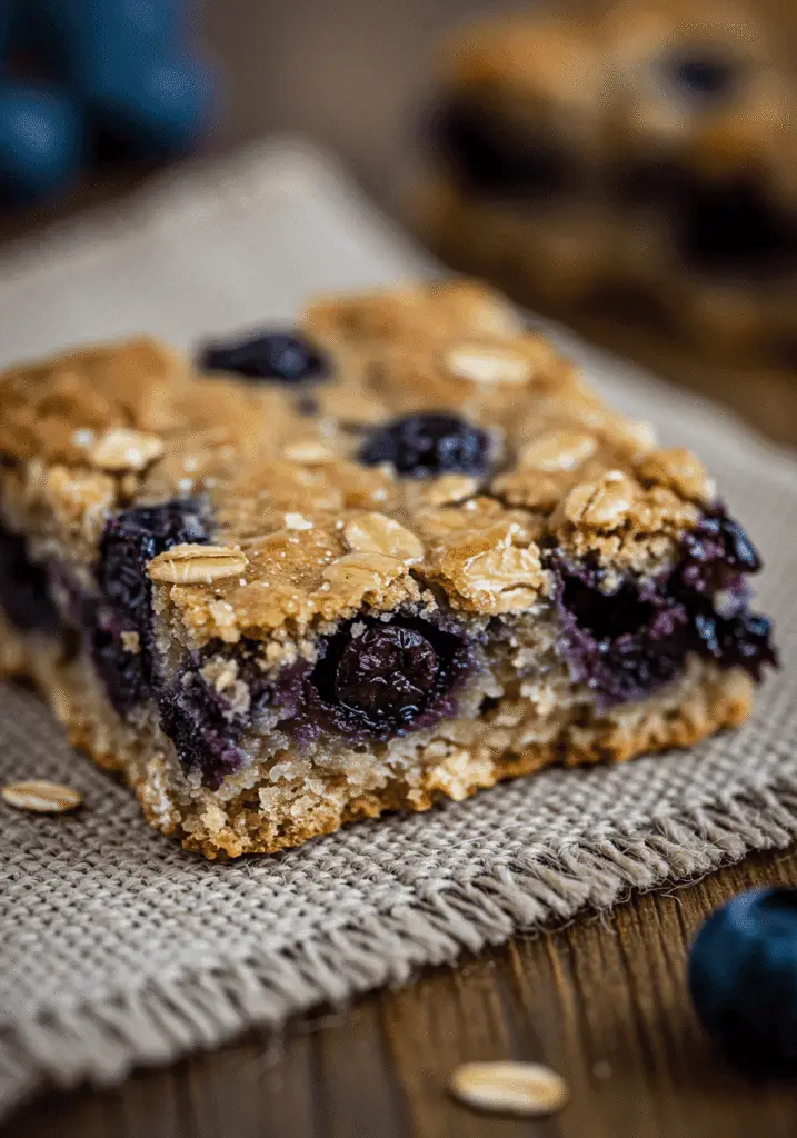 Blueberry Honey Oat Breakfast Bars 2 blueberry oat bar 9