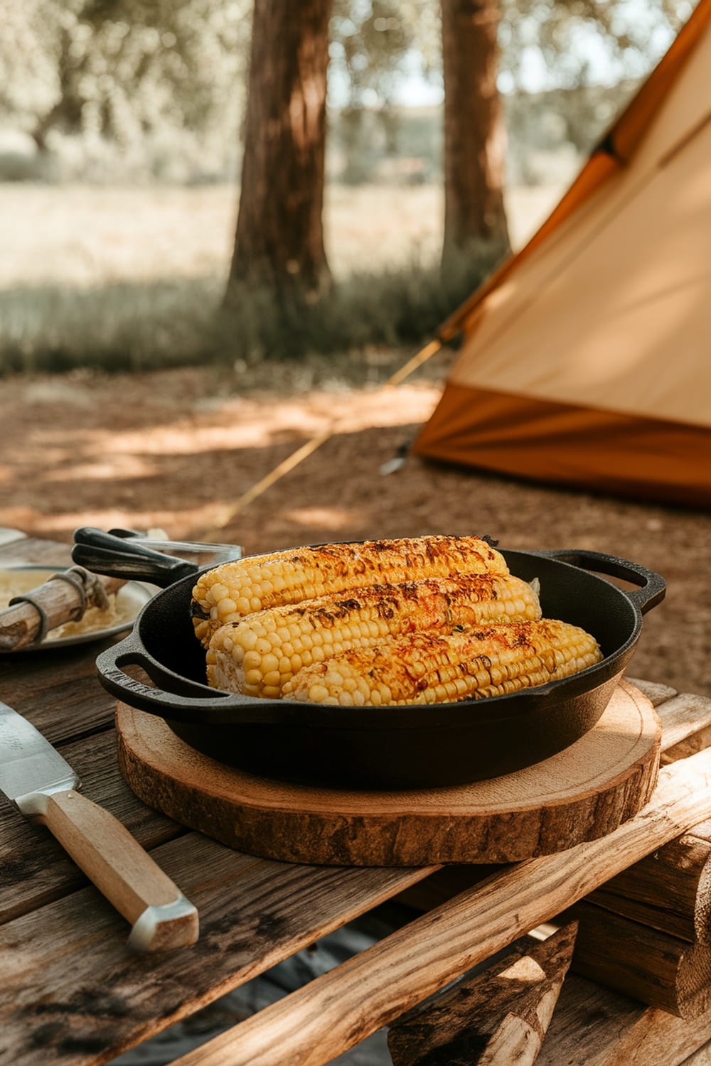 12 Quick and Easy Dinners for Your Next Camping Trip 10 Grilled corn on the cob with chili and lime seasoning