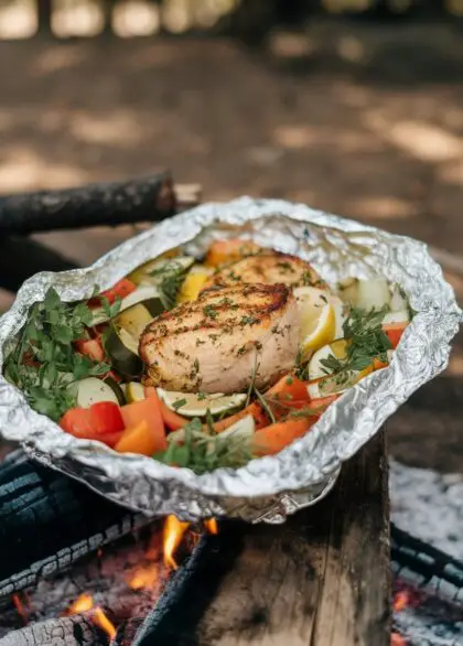 foil packet lemon herb chicken 1