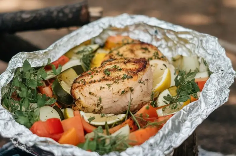 foil packet lemon herb chicken 1