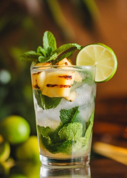 grilled pineapple mojito