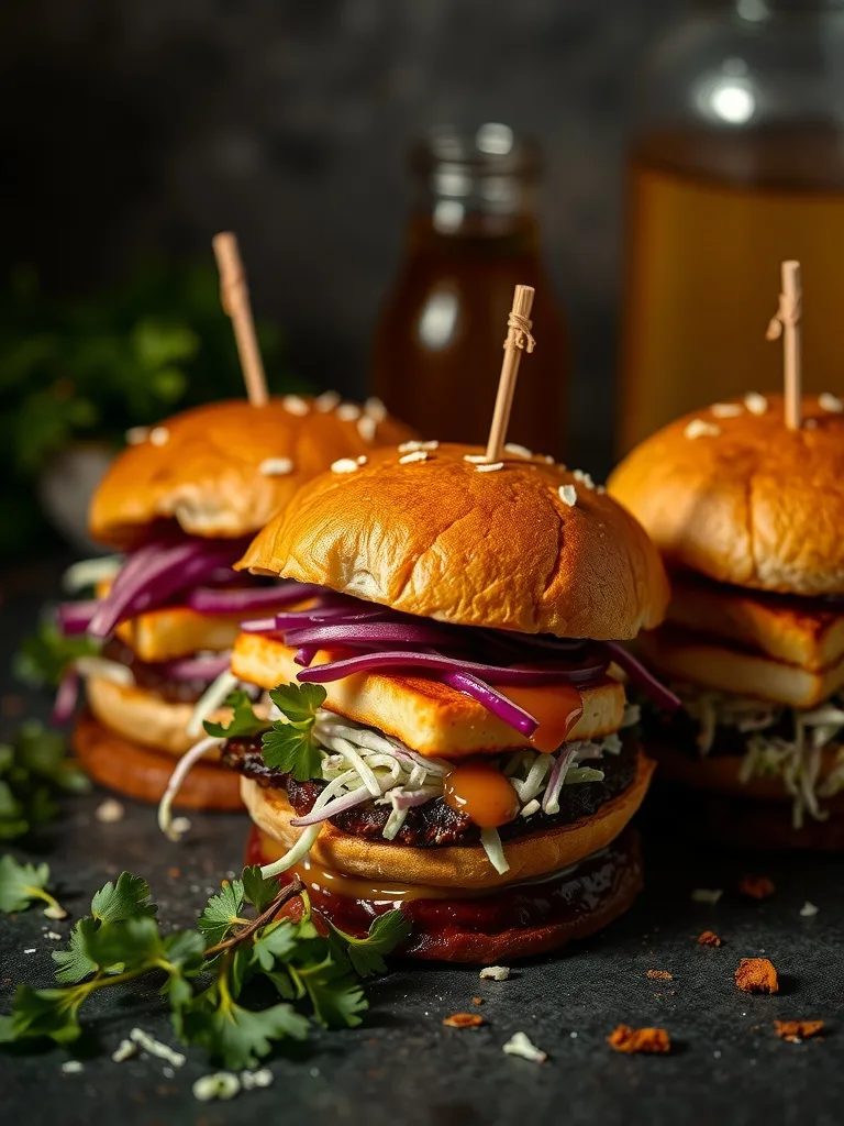 10 Show-Stopping Bites for Your Next Party 6 Hot Honey Halloumi Sliders with Sweet Chili Slaw