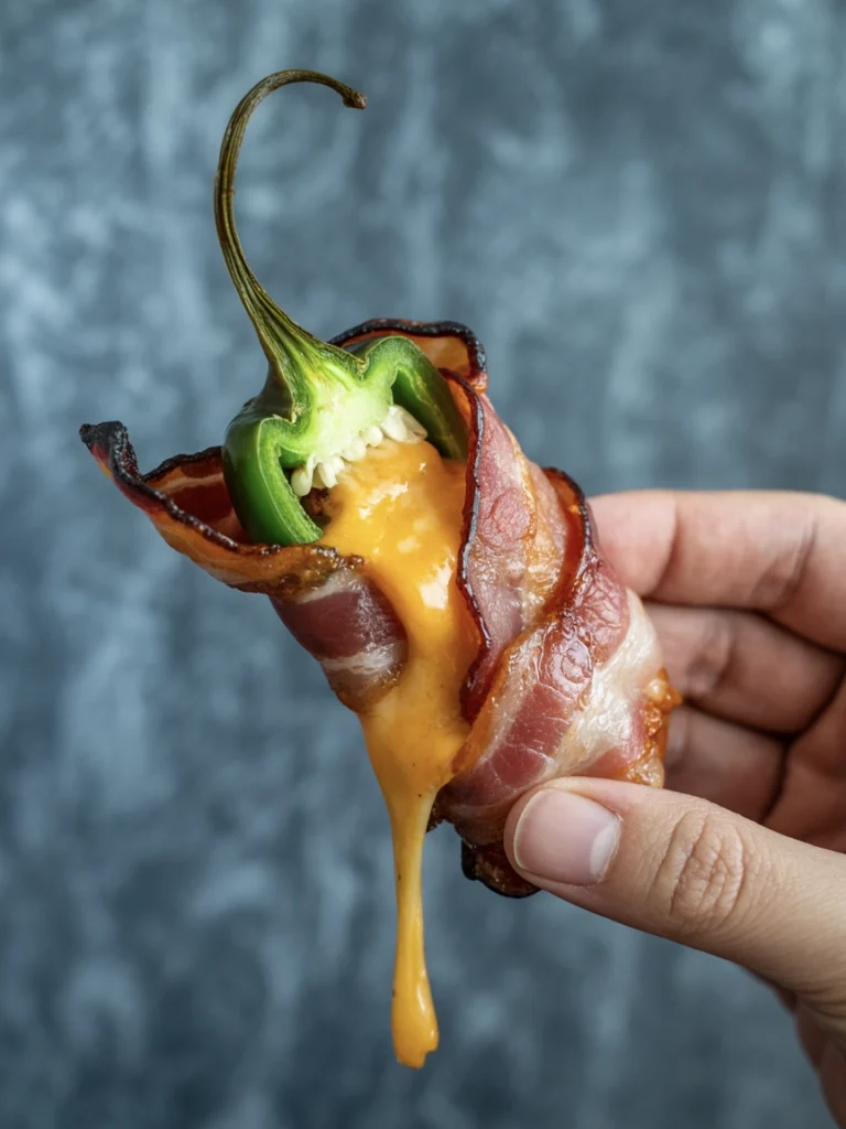 Fail-Proof Air-Fryer Bacon-Wrapped Jalapeño Poppers 5 air fried bacon wrapped jalapeño poppers