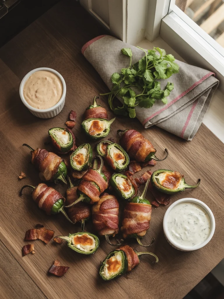Fail-Proof Air-Fryer Bacon-Wrapped Jalapeño Poppers 3 air fried bacon wrapped jalapeño poppers