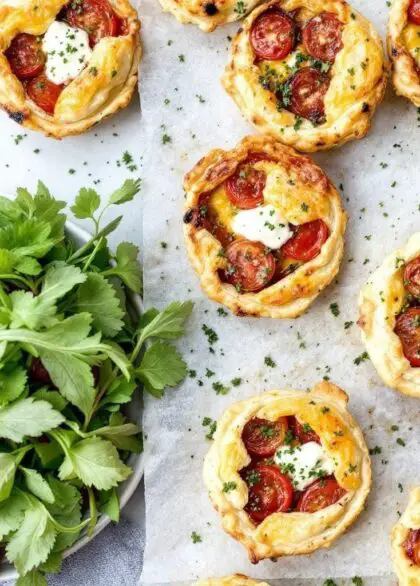 mini tomato and goat cheese quiches for the perfec 1