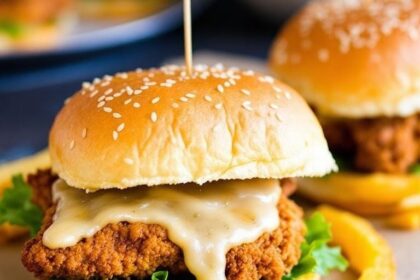 nashville hot honey butter chicken sliders 1