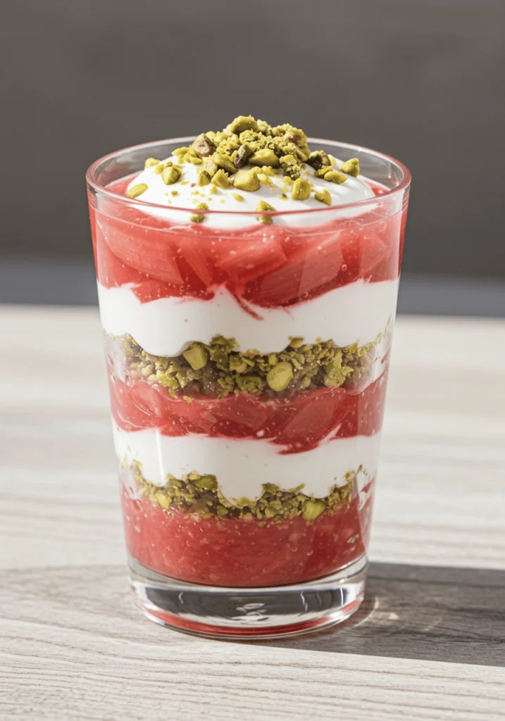 rhubarb and pistachio parfait 24