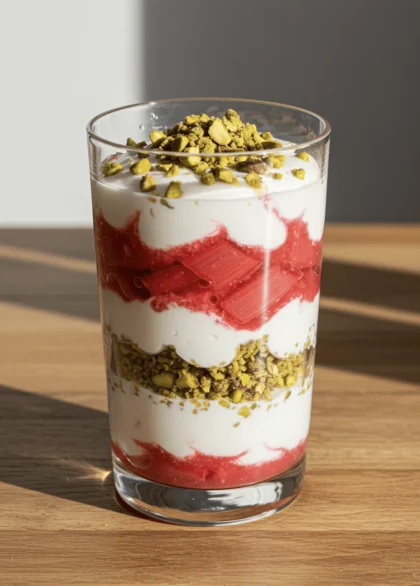 rhubarb and pistachio parfait 25