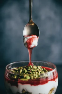 rhubarb and pistachio parfait 5
