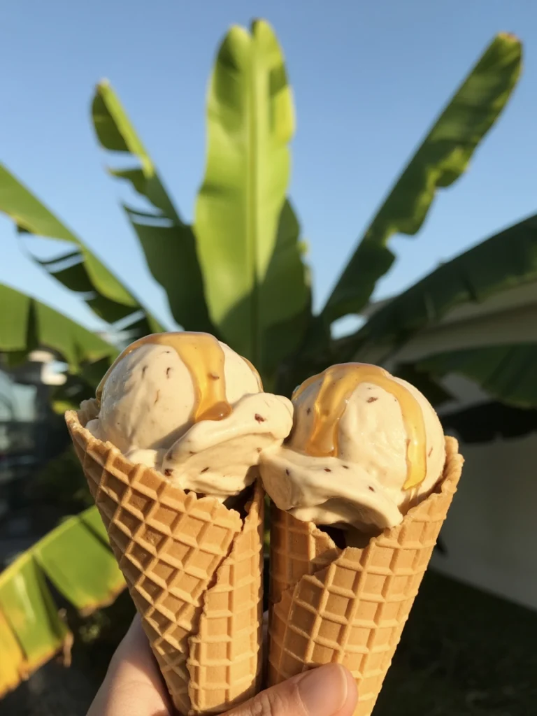 5-Ingredient Tahini Banana Ice Cream (No Churn!) 2 tahini banana ice cream1