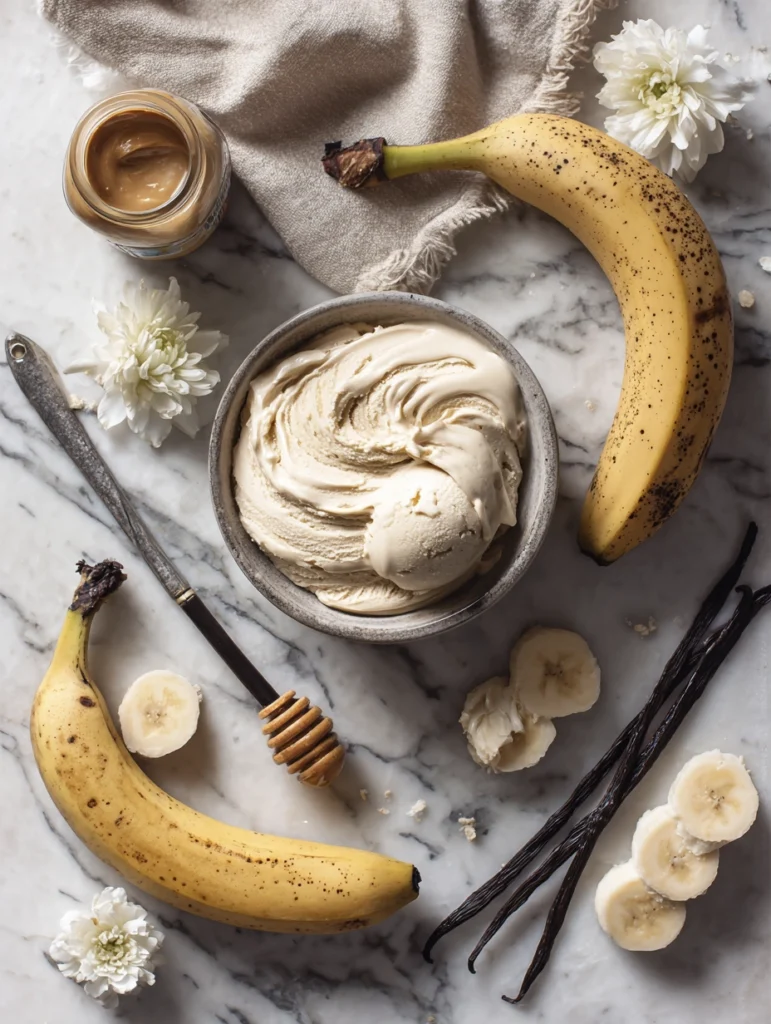 5-Ingredient Tahini Banana Ice Cream (No Churn!) 3 tahini banana ice cream8