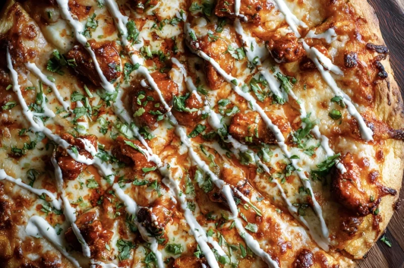 Hot honey chicken pizza