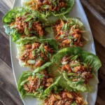 Korean Gochujang Chicken Lettuce Wraps 1