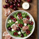 cherry and prosciutto salad 18