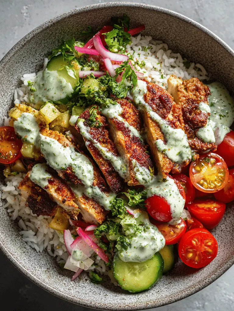 Super Tasty Chicken Shawarma Bowls