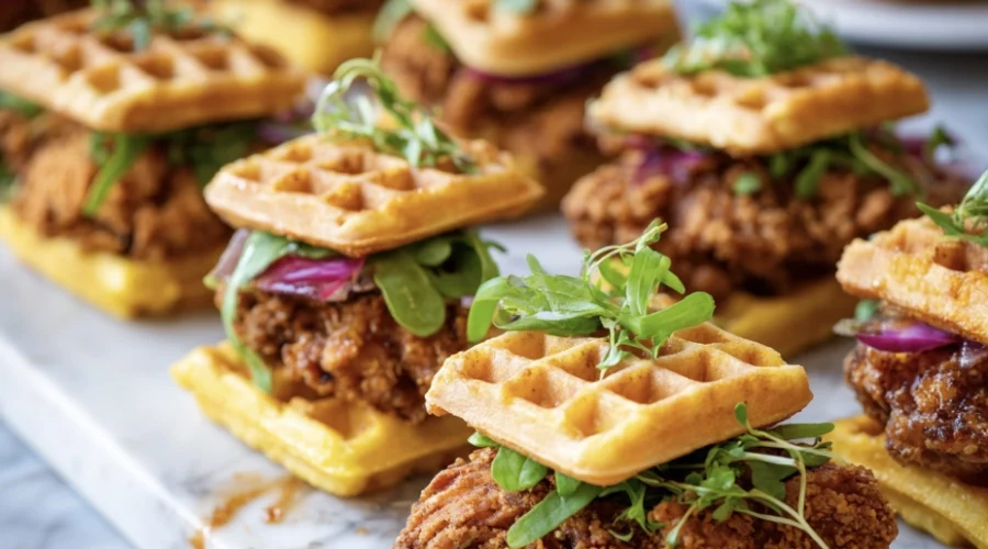 Hot Honey Chicken & Waffle Sliders That Vanish in Seconds 1 chicken waffle slider 13