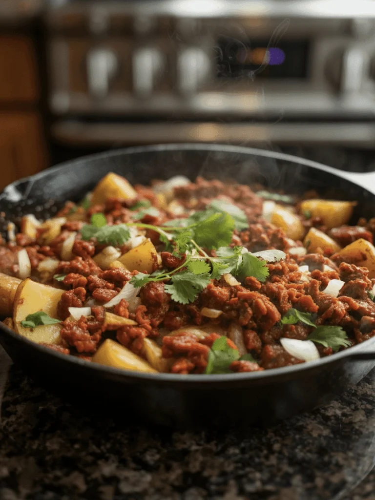 Speedy 4-Ingredient Chorizo & Potato Tacos 3 chorizo potato tacos 11