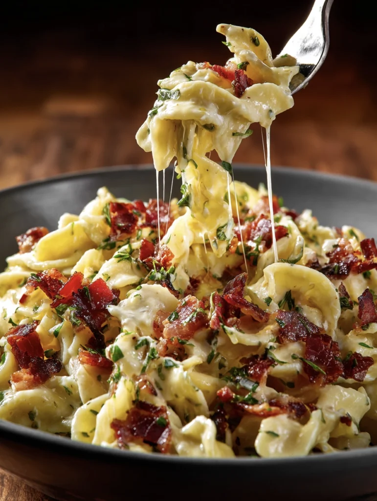 Baked Feta Pasta 3.0: Smoky Bacon & Caramelized Shallots 2 close up feta pasta