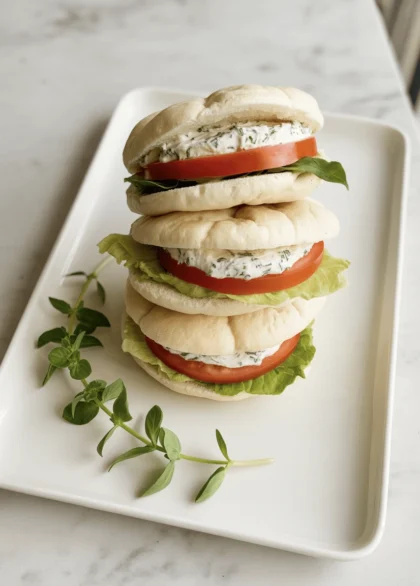 Viral Cloud Bread Sandwiches with Cream Cheese & Herbs 16 cloud bread 13