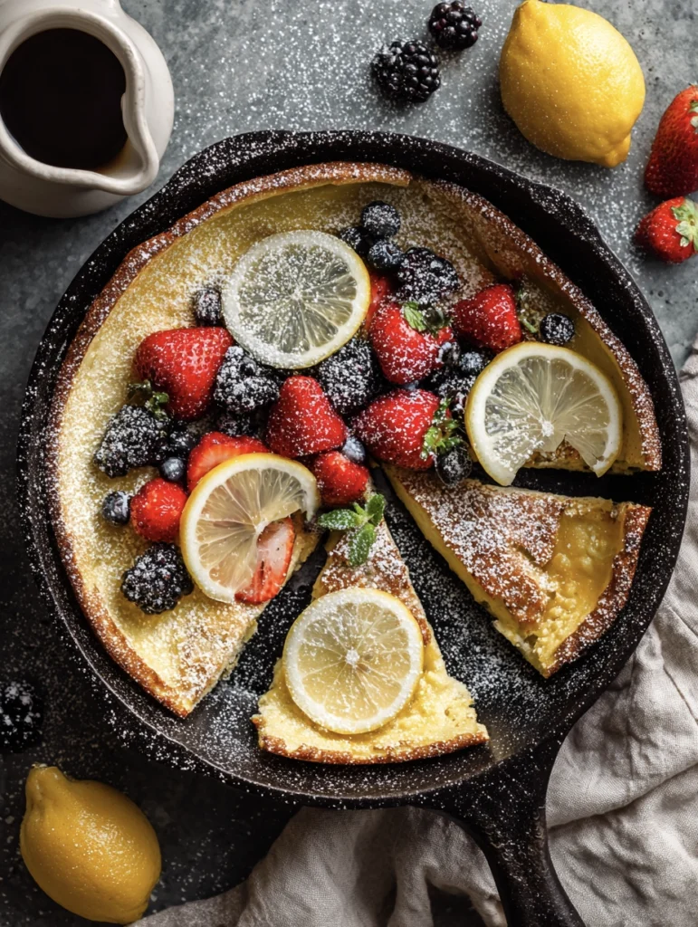 Insane 3-Ingredient Dutch Baby Pancake (Feeds 4!) 2 dutch baby pancake 4