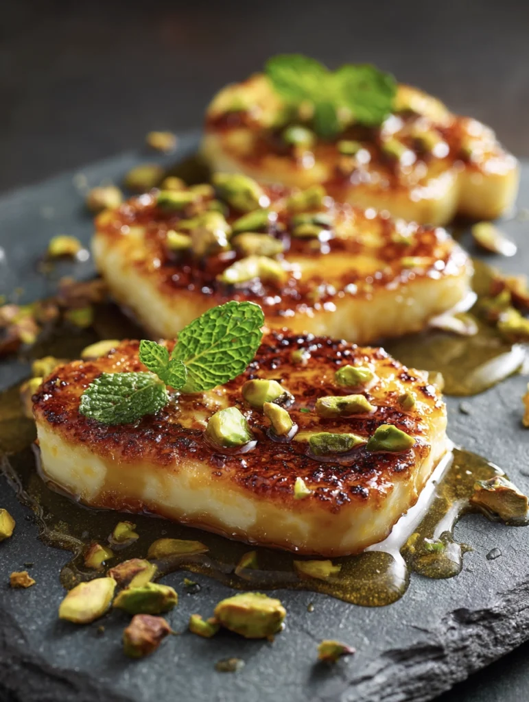 Insanely Good Honey-Pistachio Griddled Halloumi 2 Honey-Pistachio Griddled Halloumi