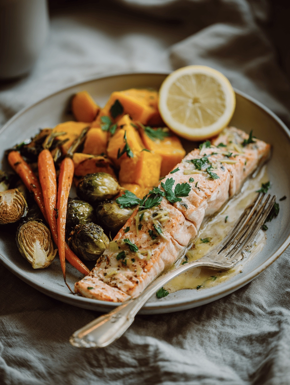 Sheet-Pan Maple-Mustard Salmon & Roasted Fall Veggies 5 maple salmon 7