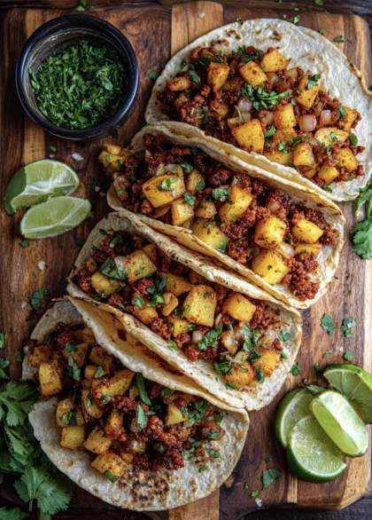 Speedy 4-Ingredient Chorizo & Potato Tacos 19 more chorizo potato tacos 2