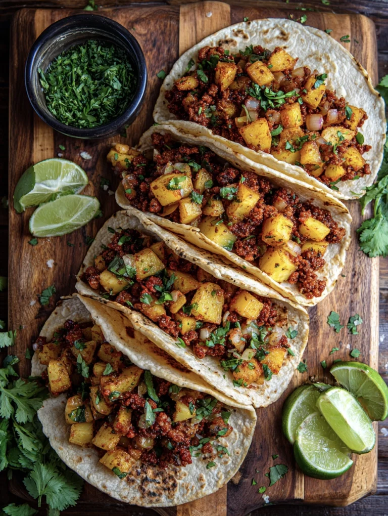 Speedy 4-Ingredient Chorizo & Potato Tacos 34 Speedy 4-Ingredient Chorizo & Potato Tacos