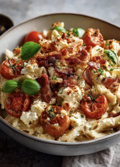 Baked Feta Pasta 3.0: Smoky Bacon & Caramelized Shallots 26 more feta pasta 3