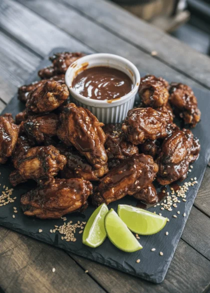 3-Ingredient Nutella Chicken Wings: Sweet, Spicy, Irresistible 16 plate of Nutella and sriracha coated chicken wings