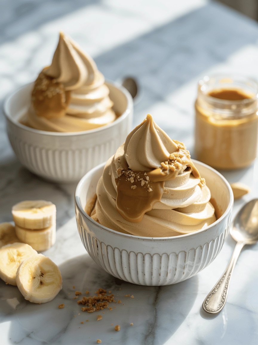 5-Minute Frozen Banana & Peanut Butter Dessert 5 peanut banana dessert 1