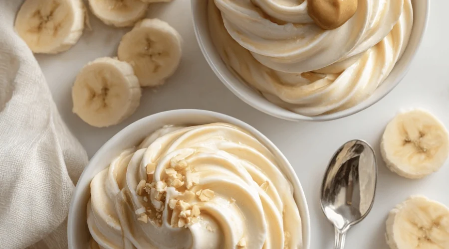 5-Minute Frozen Banana & Peanut Butter Dessert 1 peanut banana dessert 9