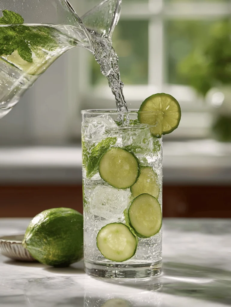 Ultimate Goddess Cucumber-Mint Spa Water for Glowing Skin (Under 2 Minutes!) 3 spa water 14