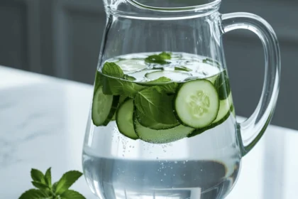 Ultimate Goddess Cucumber-Mint Spa Water for Glowing Skin (Under 2 Minutes!) 1 spa water 8